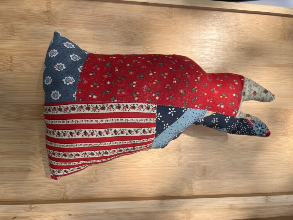 Handmade Patchwork Quilt Plush Pillow