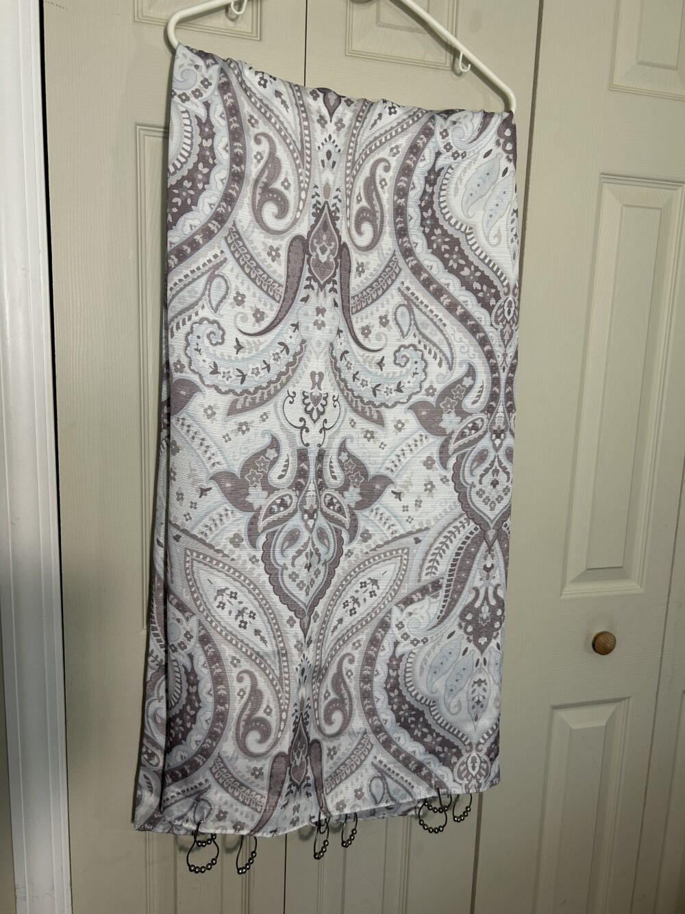 Shower Curtain with Hooks