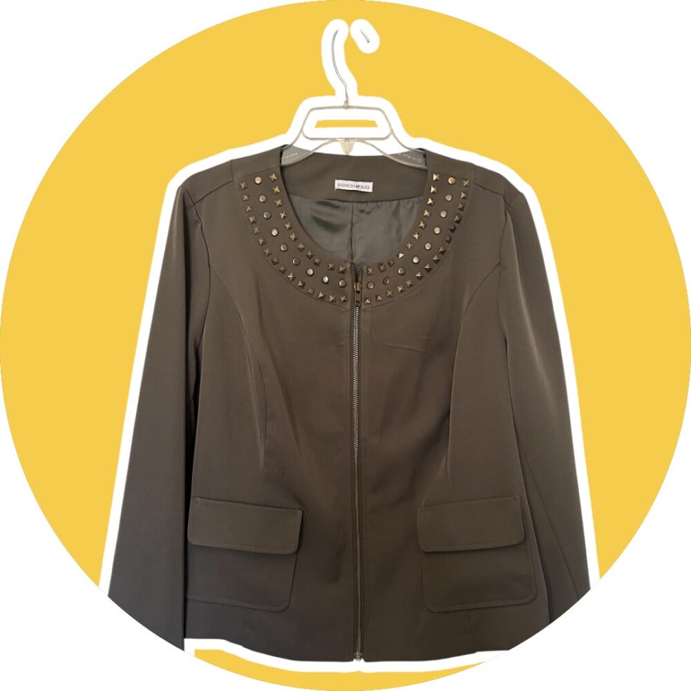 Olive Green Fashion Bug Jacket Size 16
